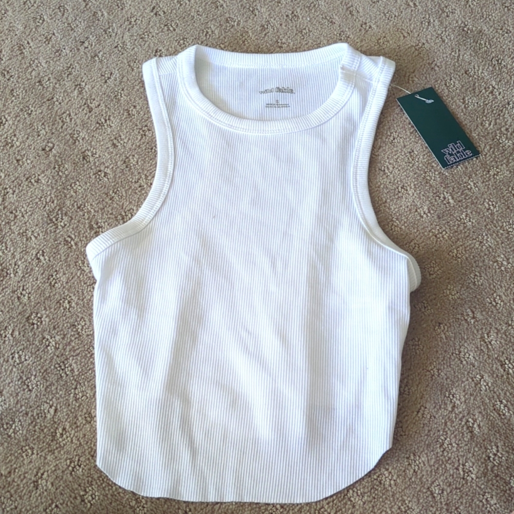 small white tanktop